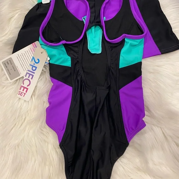 Girls 2-Piece Bathing Suit Set NWT Sz 7